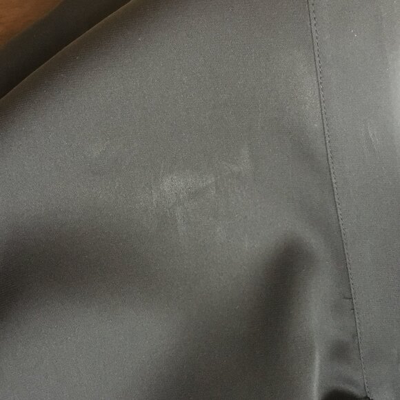 VINCE Black Silk Blouse Tunic XS S M V Neck Silk Top Side Split Oversized - Picture 8 of 10